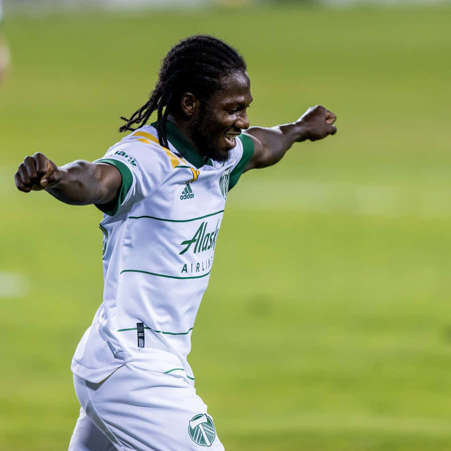 Soccer Player Celebration Moment Wallpaper