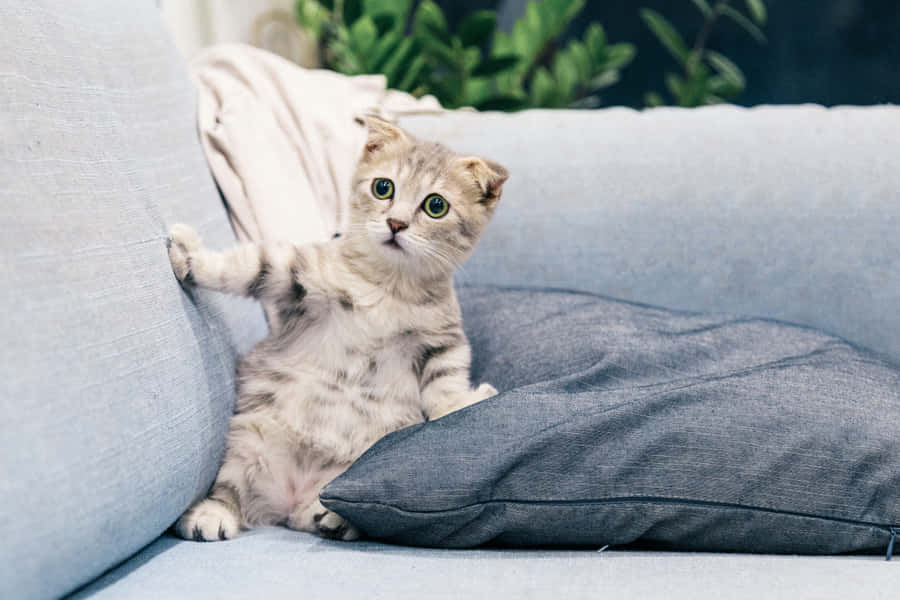 Sofa Cute Cat Pfp Wallpaper