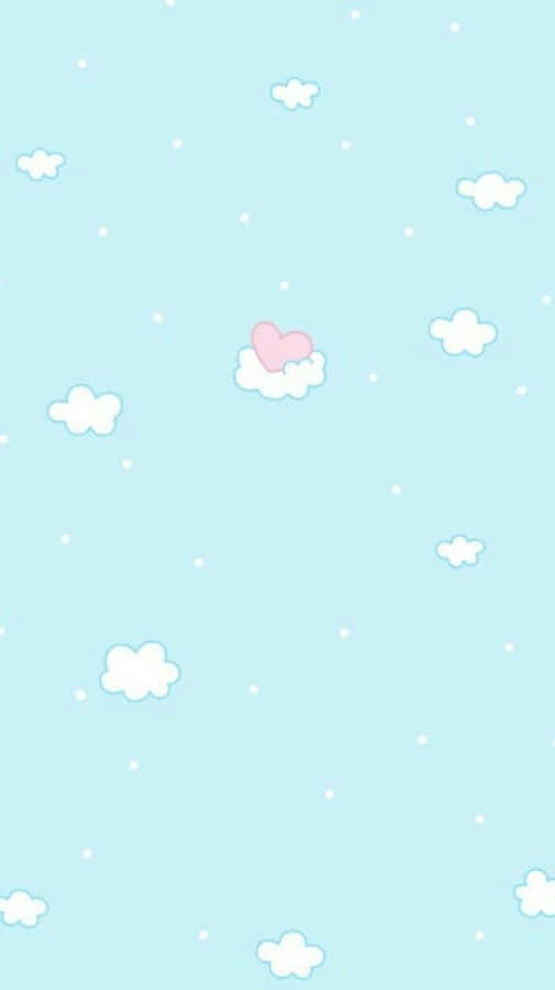 Soft And Pretty Pastel Blue And Pink Wallpaper