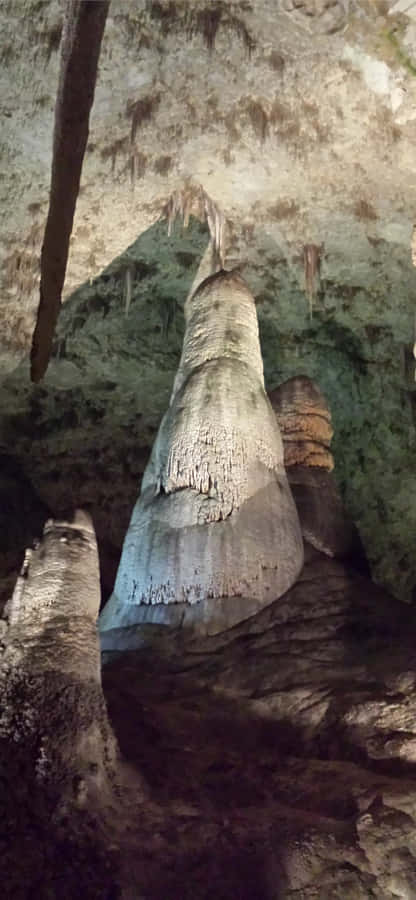 Spectacular View Of Carlsbad Caverns National Park Wallpaper