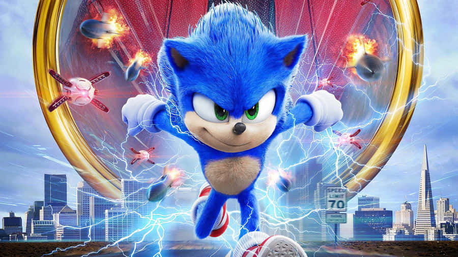 Speed Like Never Before With Super Sonic! Wallpaper