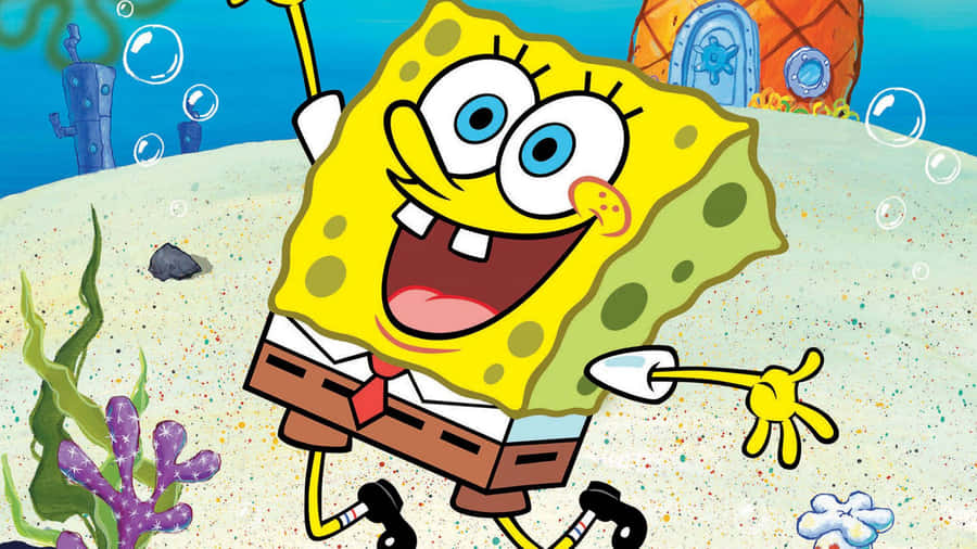 Spongebob Squarepants In Dreamy Aesthetic Wallpaper