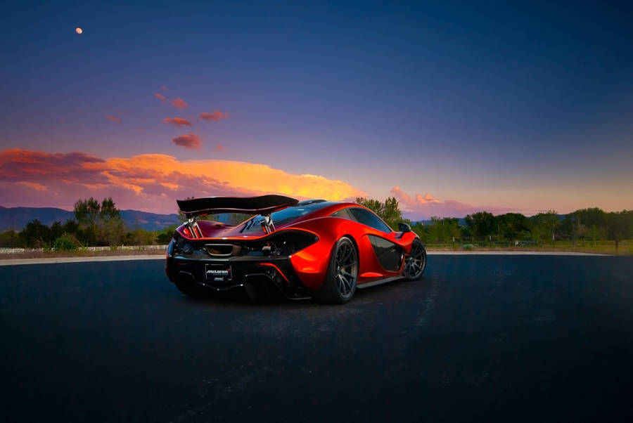Sports Car Mclaren P1 Rear Wallpaper