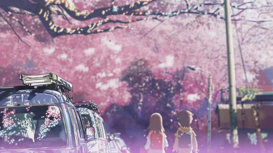 Spruce Up Your Desktop With This Cute Aesthetic Anime Design Wallpaper