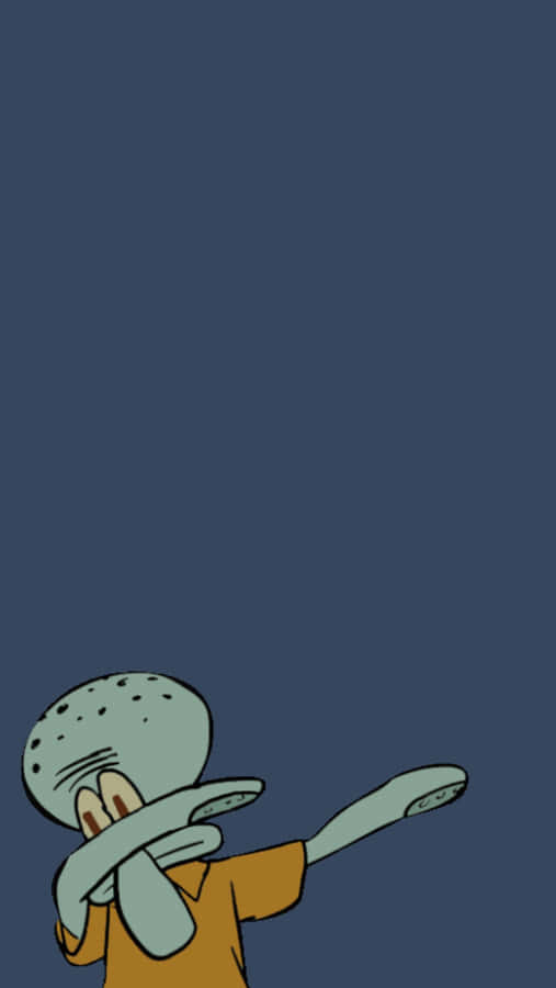 Squidward Living His Best Life! Wallpaper