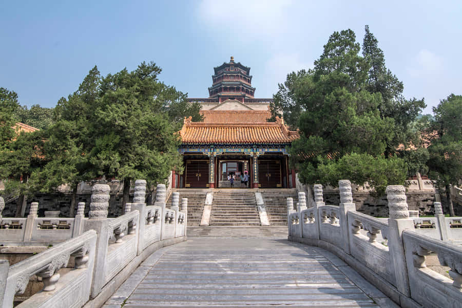 Stairway To Summer Palace Wallpaper
