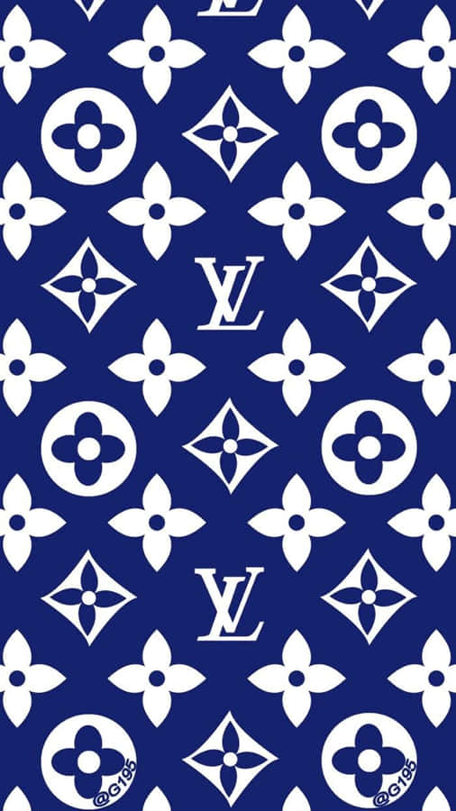 Stand Out In Luxury With Louis Vuitton Blue Wallpaper