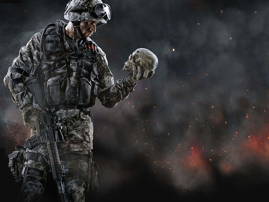 Standing In Line For Military Duty Wallpaper