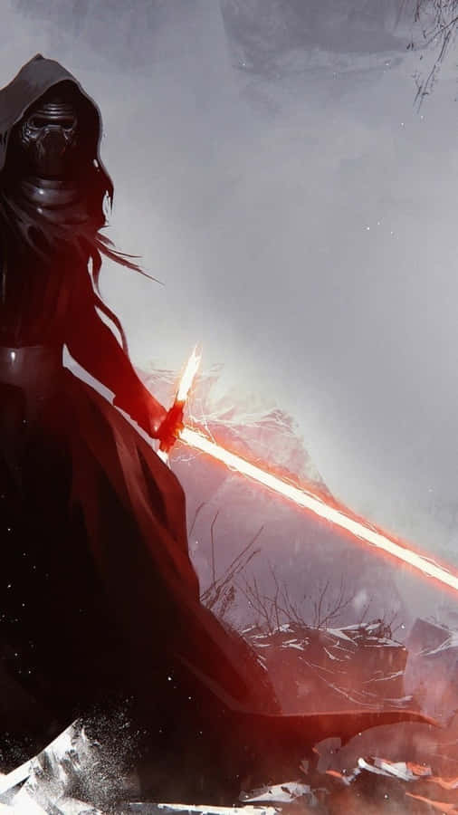 Stay Connected With The Force With Kylo Ren's New Iphone. Wallpaper