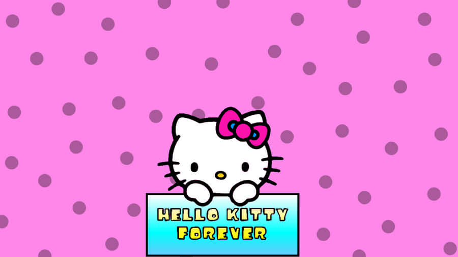 Stay Organized With The Hello Kitty Laptop Wallpaper