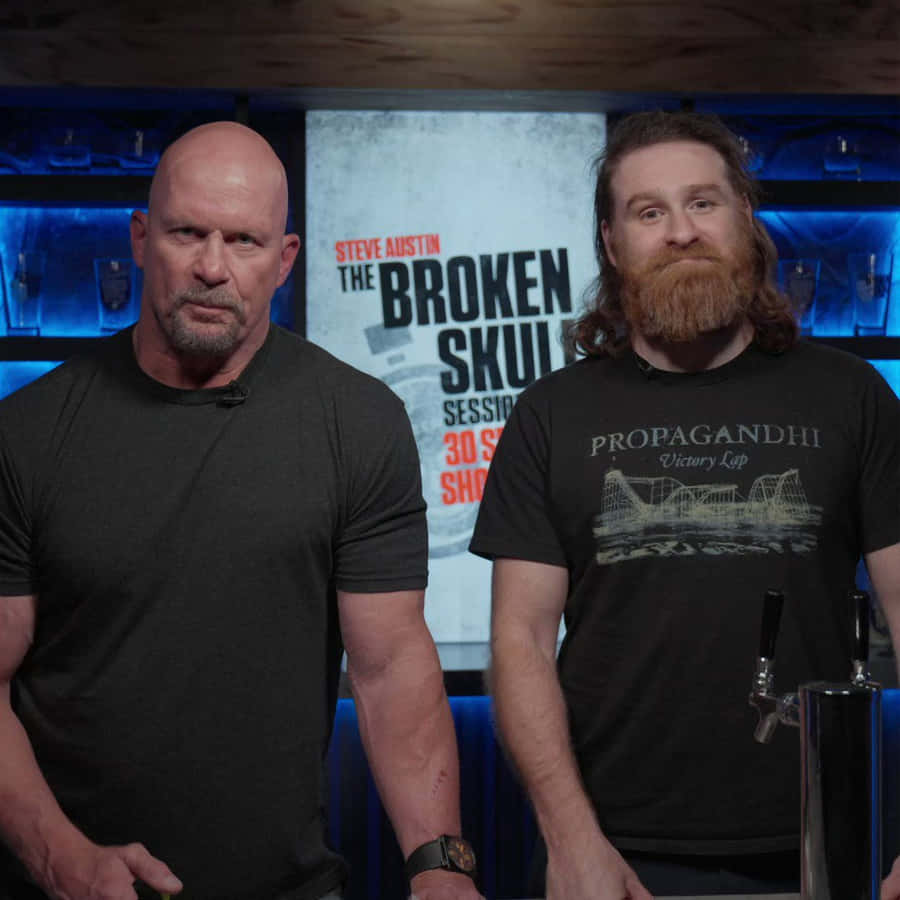 Steve Austin Sami Zayn Wallpaper