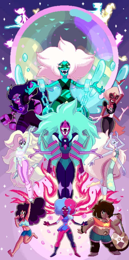 Steven Universe Characters Crystal Gem Aliens Wallpaper