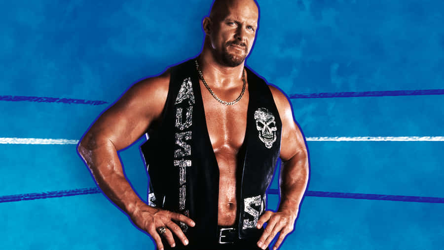Stone Cold Steve Austin, The Texas Rattlesnake In Action Wallpaper