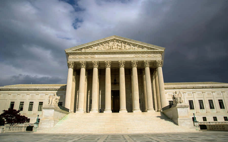 Stormy Clouds Over The Supreme Court Building Wallpaper
