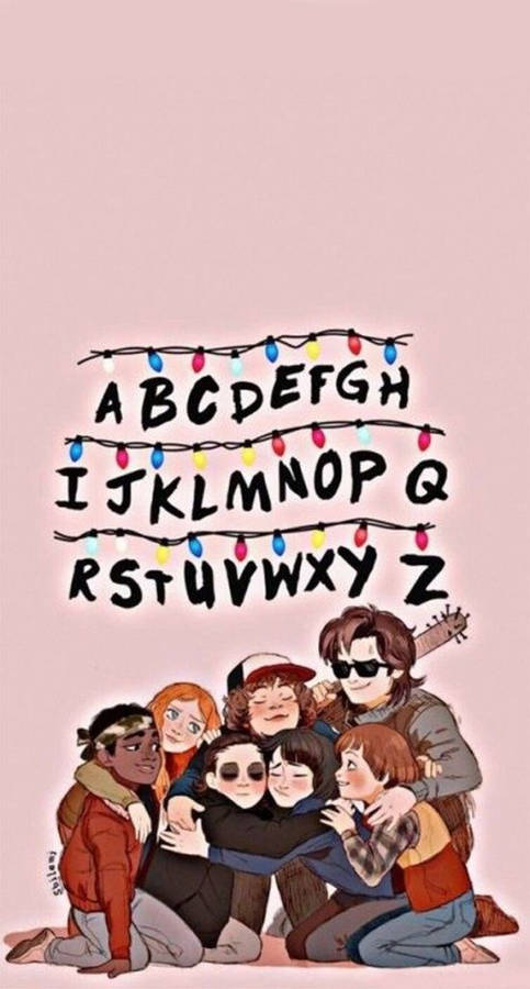 Stranger Things Cute Cartoon Wallpaper