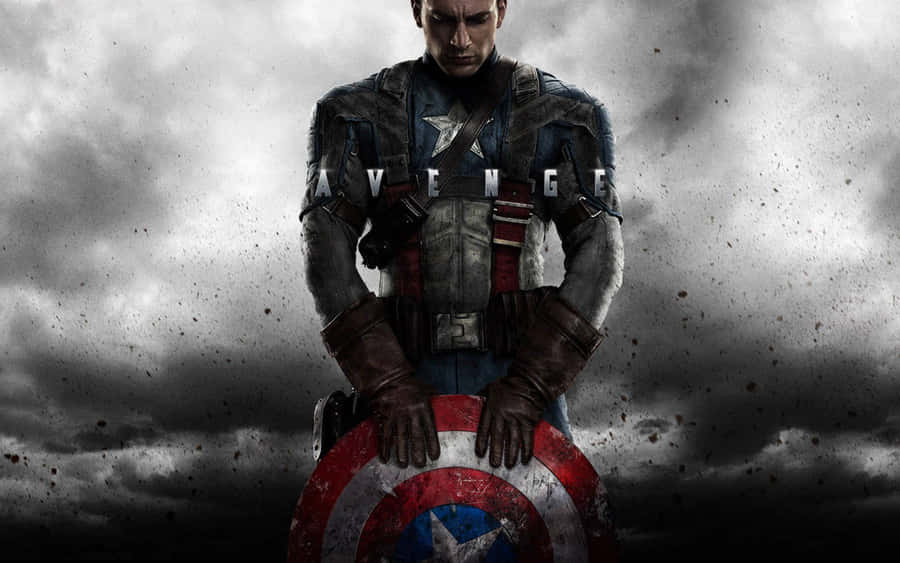 Strike A Heroic Stance With Captain America Cool Wallpaper