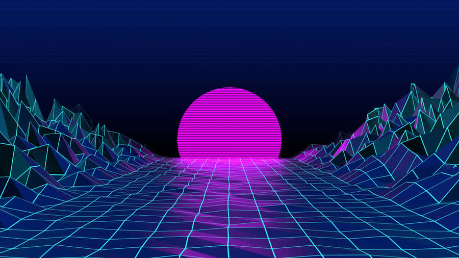 Stunning Purple And Blue Aesthetic Wallpaper