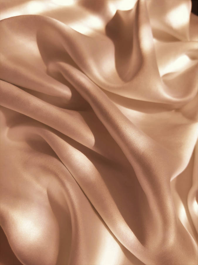 Sun-kissed Champagne Satin Silk Wallpaper