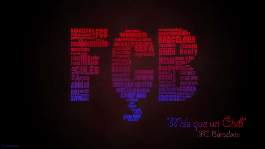 Support The Squad - Show Your Loyalty For Fc Barcelona With This Amazing Desktop Background. Wallpaper