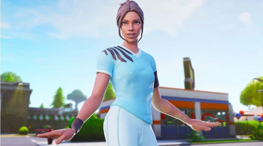 Sweaty Soccer Skin Blue Shirt Wallpaper