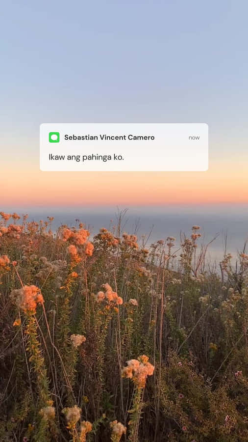 Sweet Message Text In Tagalog Wallpaper