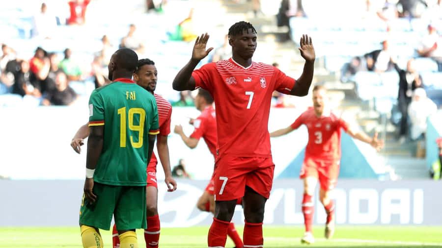Switzerland Roger Milla Stroke Wallpaper
