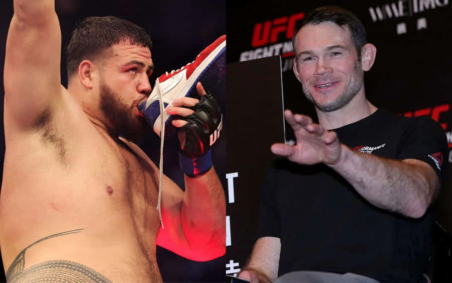 Tai Tuivasa Ufc Shoey Forrest Griffin Wallpaper