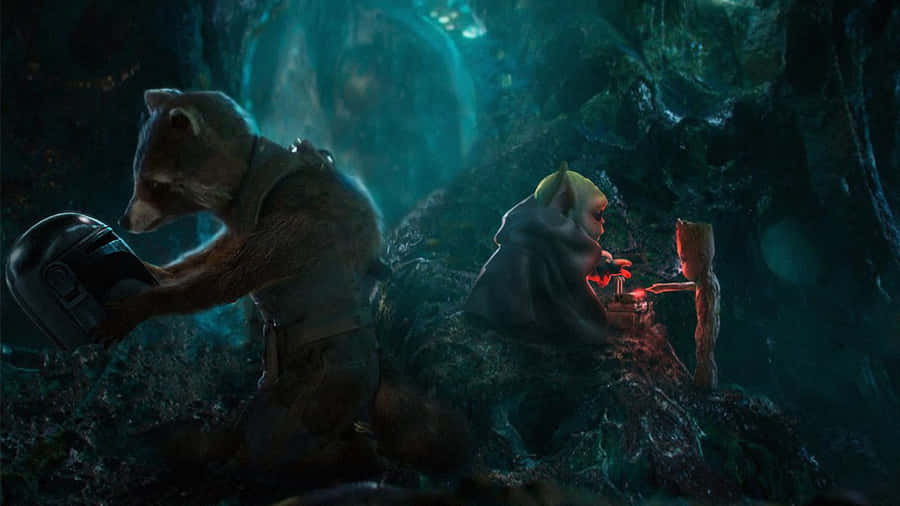 Take A Journey Through Dark Green Forest Wallpaper