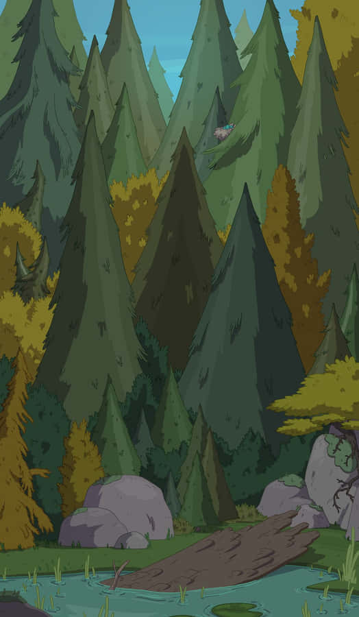 Take A Journey To The Fantastical Landscape Of Adventure Time Wallpaper