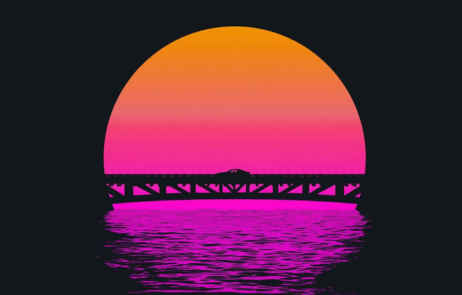 Taking In A Breathtaking Sunset On A Summer Evening. Wallpaper