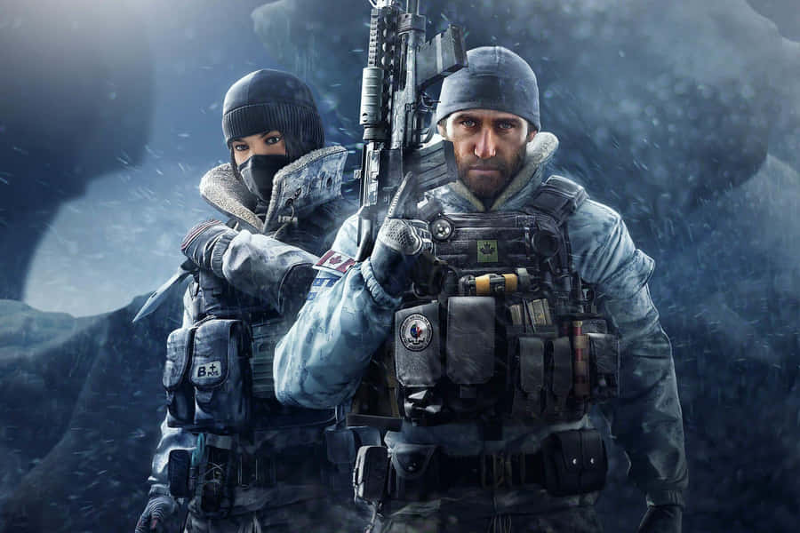 Team Strategy In Action In Tom Clancy's Rainbow Six Siege Wallpaper