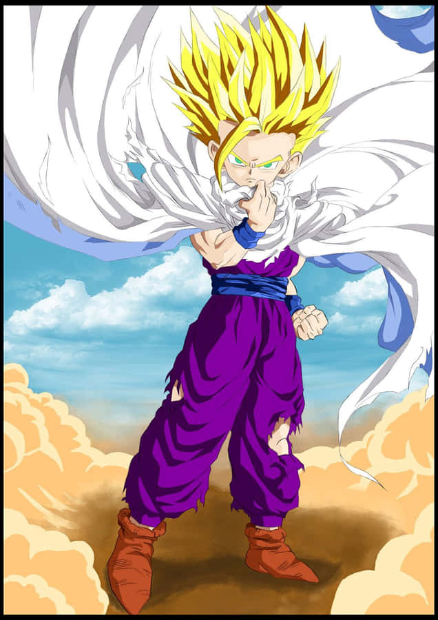 Teen Gohan Aesthetic Art Wallpaper