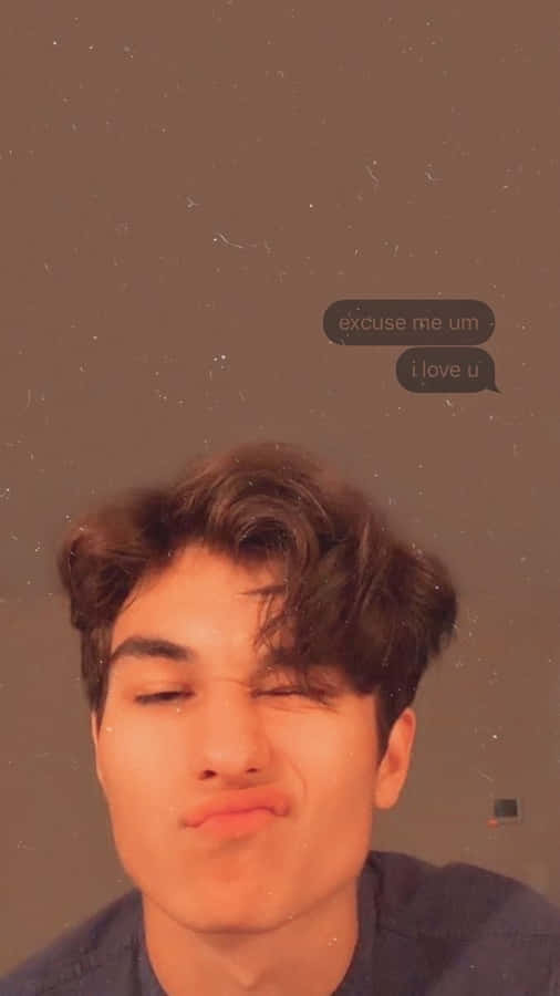 Teenage Boy Aesthetic Pouty Lips Wallpaper