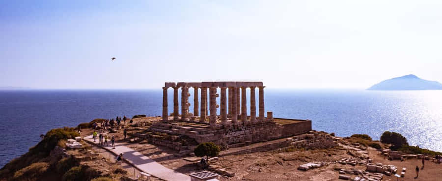 Temple Of Poseidon Cover Wallpaper