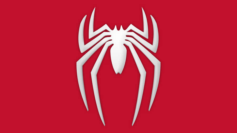 The Amazing Spider - Man Logo On A Red Background Wallpaper