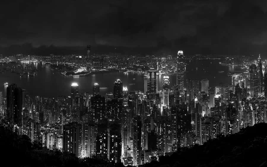 The Black And White Pc Is A Modern Marvel. Wallpaper