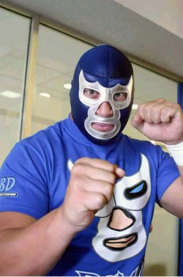 The Blue Demon, Iconic Mexican Luchador Wallpaper