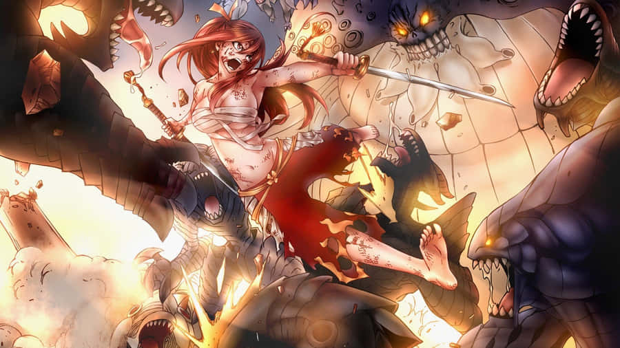 The Brave Erza Scarlet Wallpaper