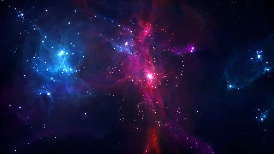 The Breathtaking Colors Of A Purple And Black Galaxy. Wallpaper