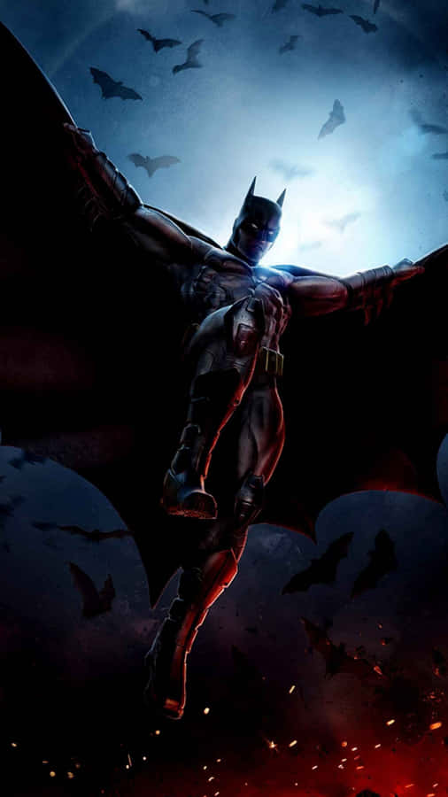 The Caped Crusader Keeping Watch Wallpaper