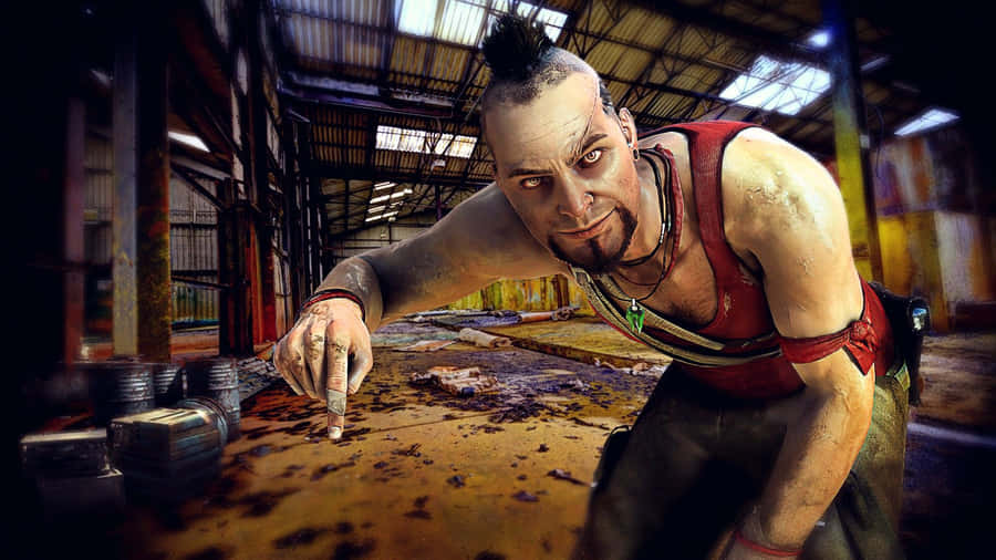 The Dark Villain All Games Fear: Vaas From Far Cry 3 Wallpaper