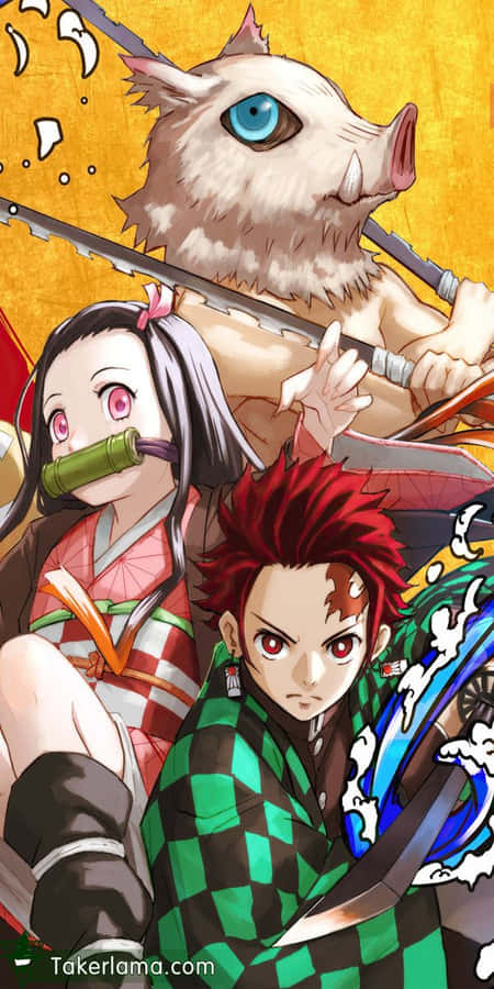 The Demon Slayer Group, Fighting Evil Demons To Protect Humanity. Wallpaper