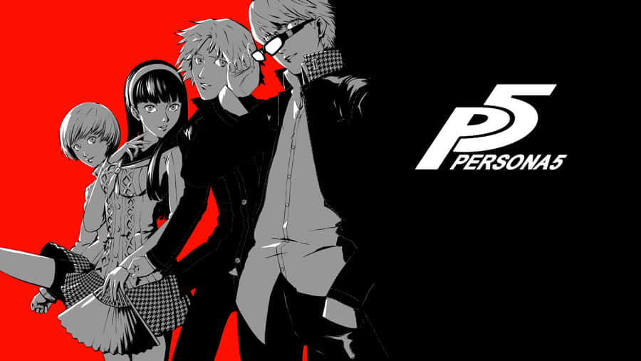 The Logo Of Popular Role-playing Video Game Persona 5 Wallpaper