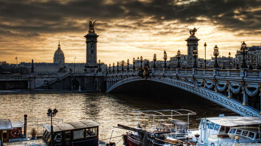The Magic Of Paris With Its Iconic Skyline Wallpaper