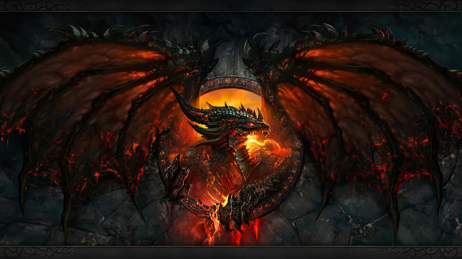 The Mighty Black Dragon Wallpaper