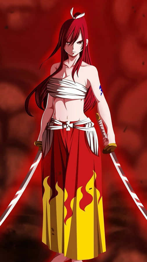 The Mighty Erza Scarlet Wallpaper