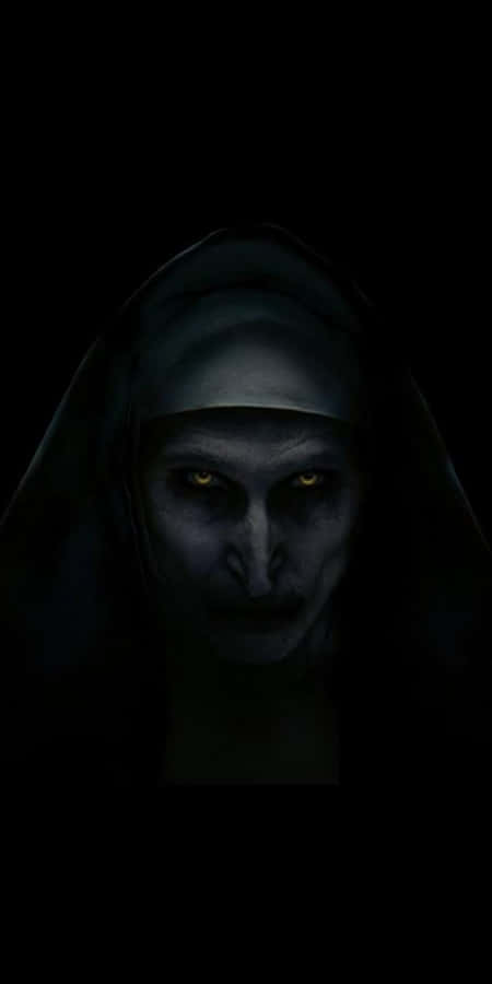 The Nun In The Dark With A Black Background Wallpaper