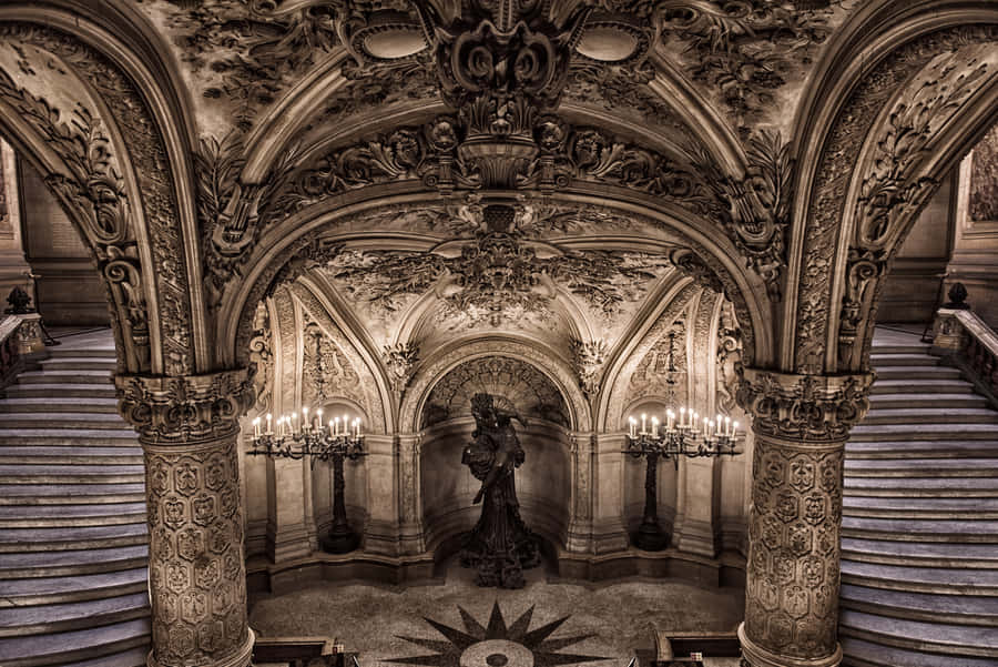 The Pythia At Paris Opera House Wallpaper