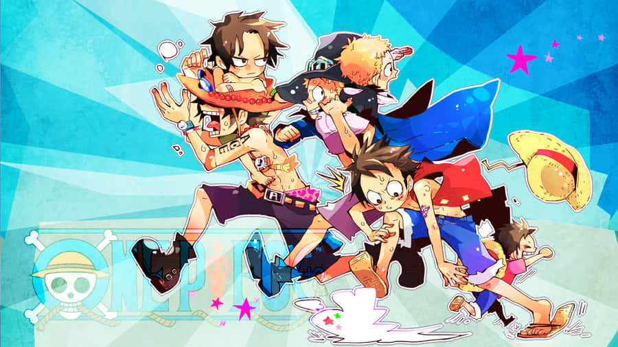 “the Straw Hat Crew Sets Sail For A New Adventure!” Wallpaper