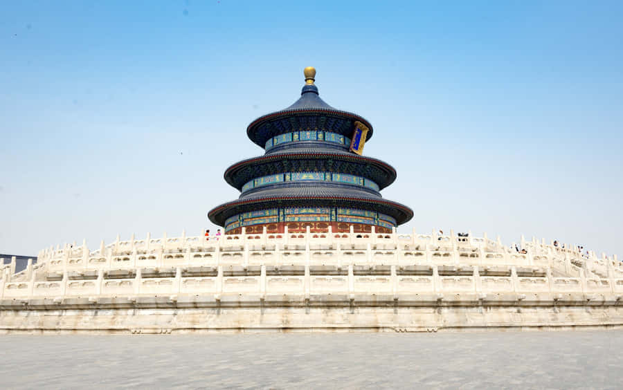 The Temple Of Heaven's Hall Viewed From One Side Wallpaper